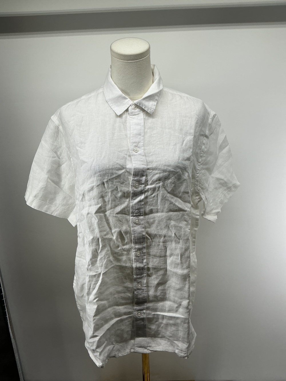100% European Linen Relaxed Short Sleeve Shirt